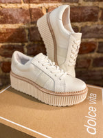 Load image into Gallery viewer, Tiger White Leather Dolce Vita Sneakers
