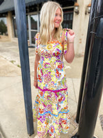 Load image into Gallery viewer, I&#39;ll Be Here Floral Ric Rac Maxi Dress
