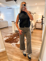 Load image into Gallery viewer, Black Rhinestone Sleeveless Sweater
