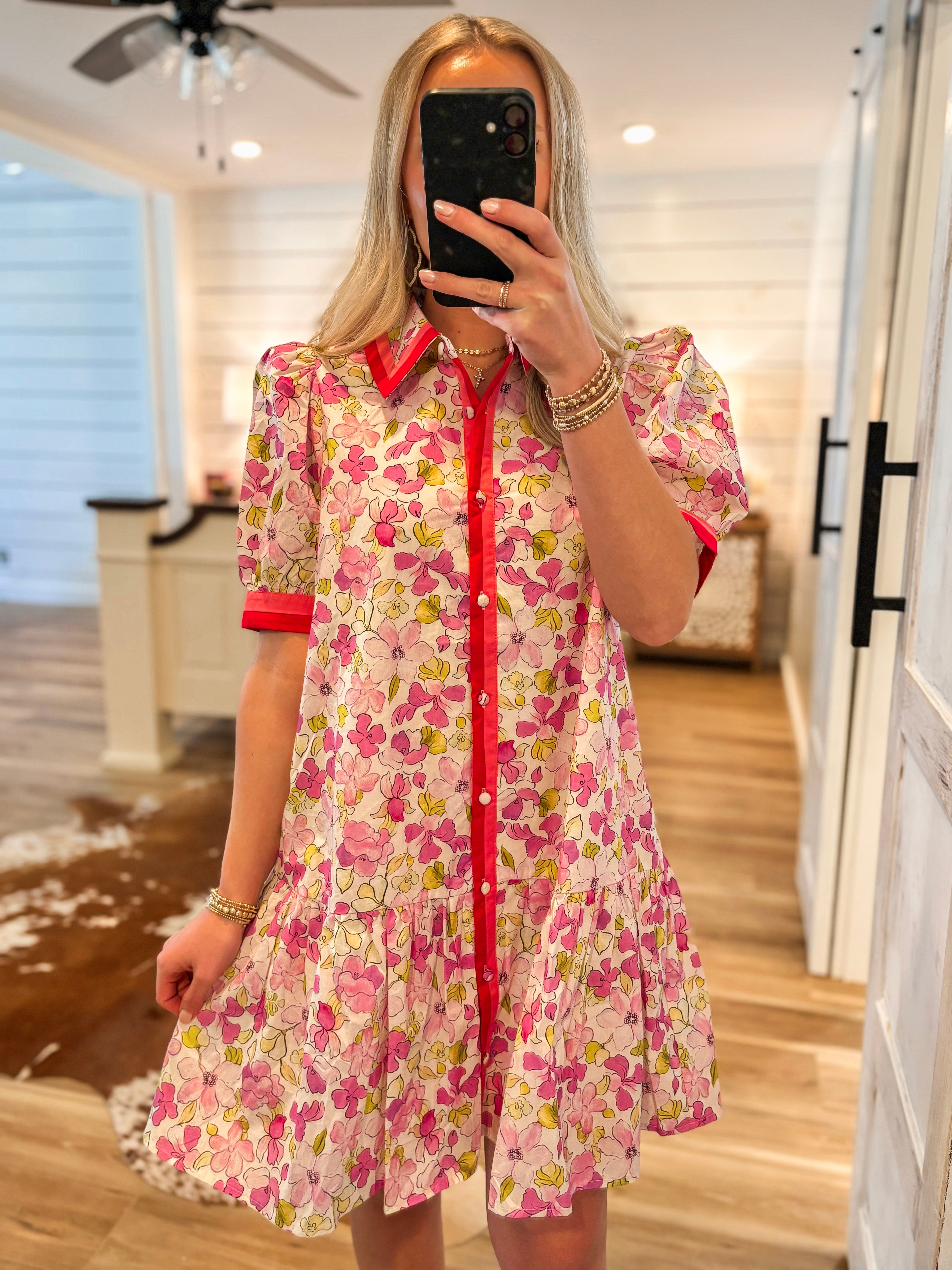 Blessing You Lavender Floral Mini Dress