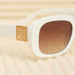 Load image into Gallery viewer, Italy - White Ivory Rich Brown Gradient Diff Sunglasses - The White Lotus
