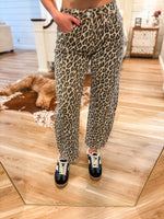 Load image into Gallery viewer, Katie High Rise Leopard Vervet Barrel Denim
