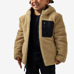 Load image into Gallery viewer, Youth Mountain Fleece-Tan Reversible Jacket
