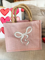 Load image into Gallery viewer, Bow Sequin Gift Tote - The Royal Standard
