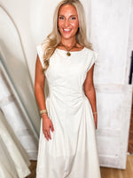 Load image into Gallery viewer, Pretty Things Ecru Midi Dress
