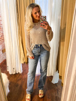 Load image into Gallery viewer, Carter Mid Rise Light Wash Mini Flare Judy Blue Dad Jean Denim
