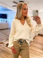 Load image into Gallery viewer, Human Nature Ivory Knit Sweater
