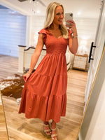 Load image into Gallery viewer, Take My Chance Mauve Midi Dress
