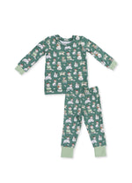 Load image into Gallery viewer, Christmas Dogs Green L/S Loungewear Set
