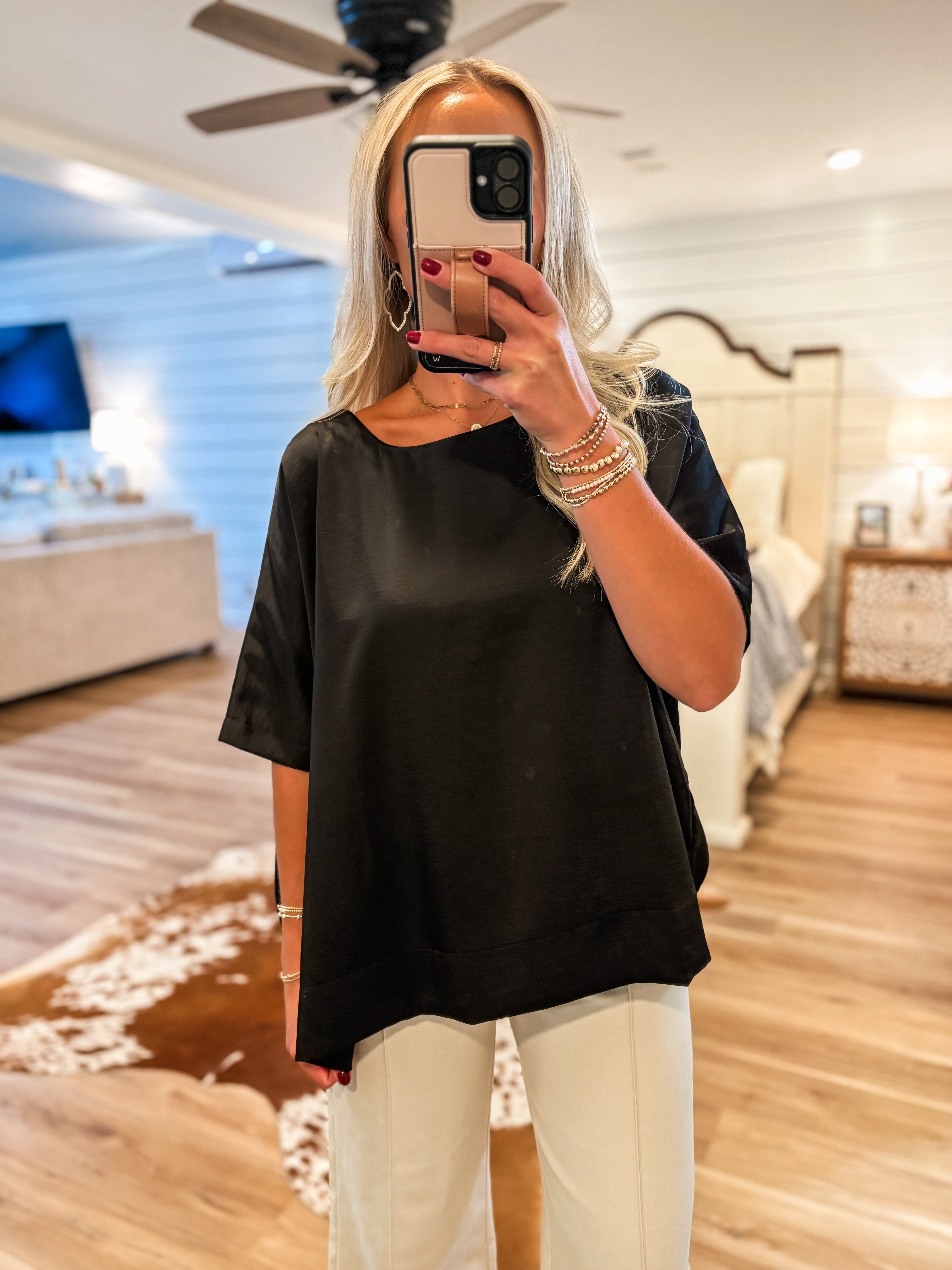 Making Time Black S/S Blouse