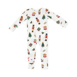 Load image into Gallery viewer, Angel Dear Nutcracker Christmas Cookies 2 Way Zipper Romper
