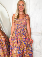Load image into Gallery viewer, About Time Mocha &amp; Mauve Printed FATE Maxi Dress
