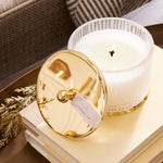 Load image into Gallery viewer, Fraiser Fir Gilded Frosted Wood Grain Candle
