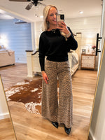 Load image into Gallery viewer, Here For You Black Knit PINCH Pico Sweater
