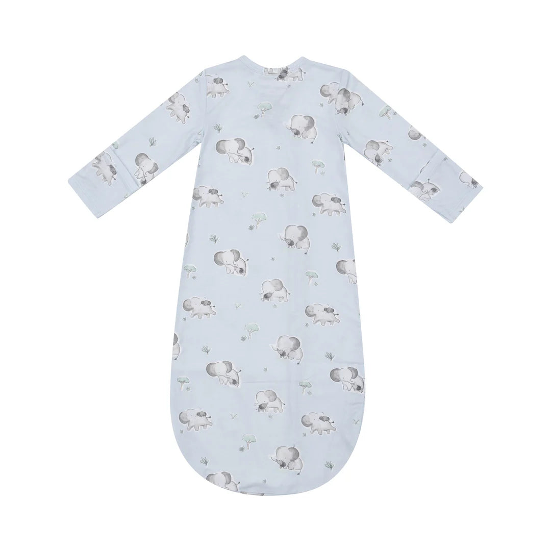 Angel Dear Gray Elephants Blue Bundle Gown