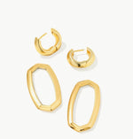 Load image into Gallery viewer, Danielle Mixed Metal Link Gold Earrings
