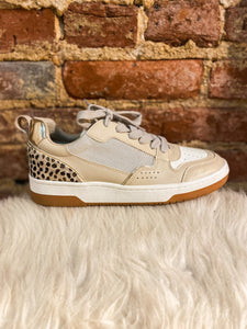 Romi Taupe & Cheetah Low Top Shushop Sneakers