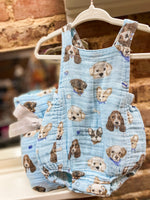Load image into Gallery viewer, Angel Dear Vintage Puppy Sunsuit
