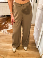 Load image into Gallery viewer, On New Time Mocha Trouser Pants
