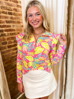 Load image into Gallery viewer, Charleston Hot Pink Mary Square Half Zip
