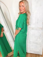 Load image into Gallery viewer, Realizing This Kelly Green Maxi Dress
