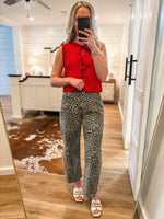 Load image into Gallery viewer, Bless Me Red Bow Tie Vest
