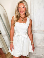 Load image into Gallery viewer, Making Wishes White Mini Dress
