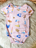Load image into Gallery viewer, Angel Dear Girl&#39;s Baseball Onesie
