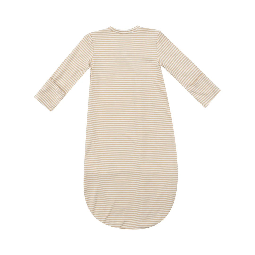 Angel Dear Beige Stripe Bundle Gown