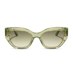 Load image into Gallery viewer, Thailand - Light Green Crystal Olive Gradient Diff Sunglasses - The White Lotus
