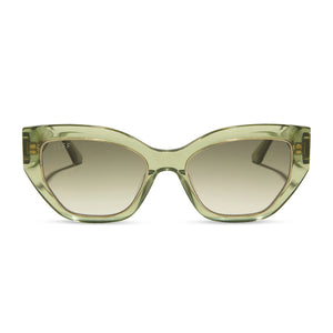 Thailand - Light Green Crystal Olive Gradient Diff Sunglasses - The White Lotus
