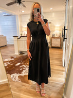 Load image into Gallery viewer, Only Yours Black Luxe Knit Midi Dress

