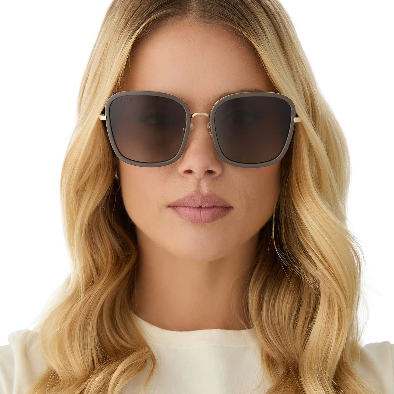 Genevive - London Stone Truffle Gradient Polarized Diff Sunglasses