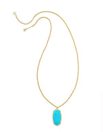 Load image into Gallery viewer, Rae Turquoise Pendant Gold Necklace
