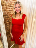 Load image into Gallery viewer, Well Known Red Sleeveless Mini Dress
