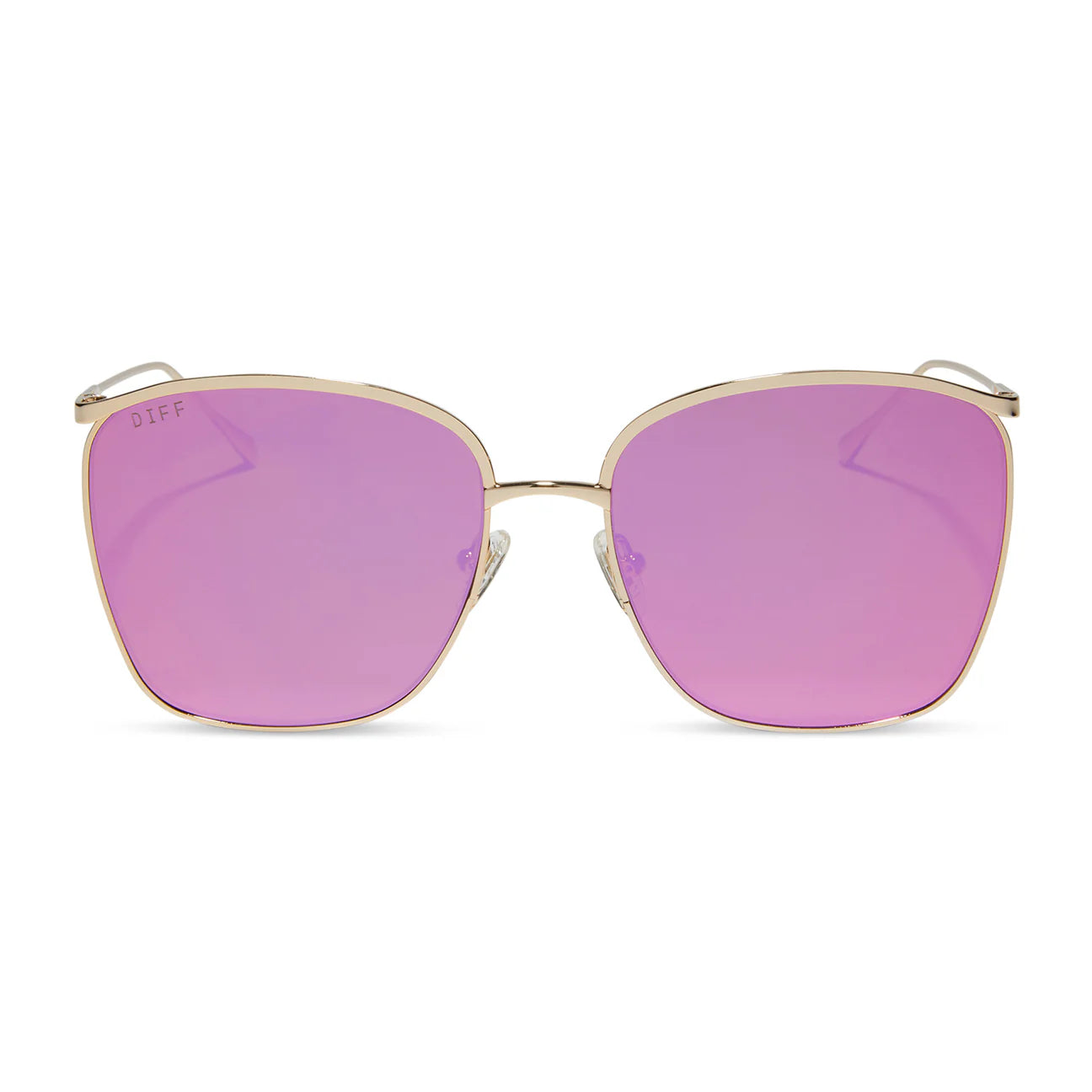 Vittoria - Gold Pink Rush Mirror Diff Sunglasses