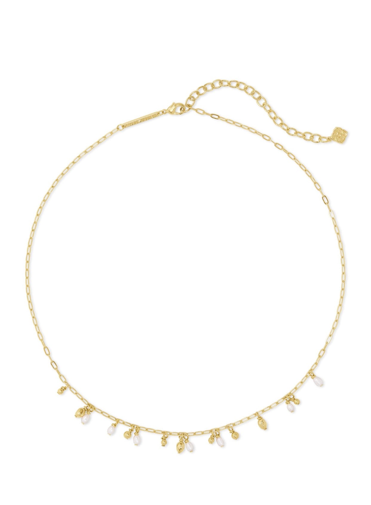 Mollie White Pearl Gold Choker Necklace