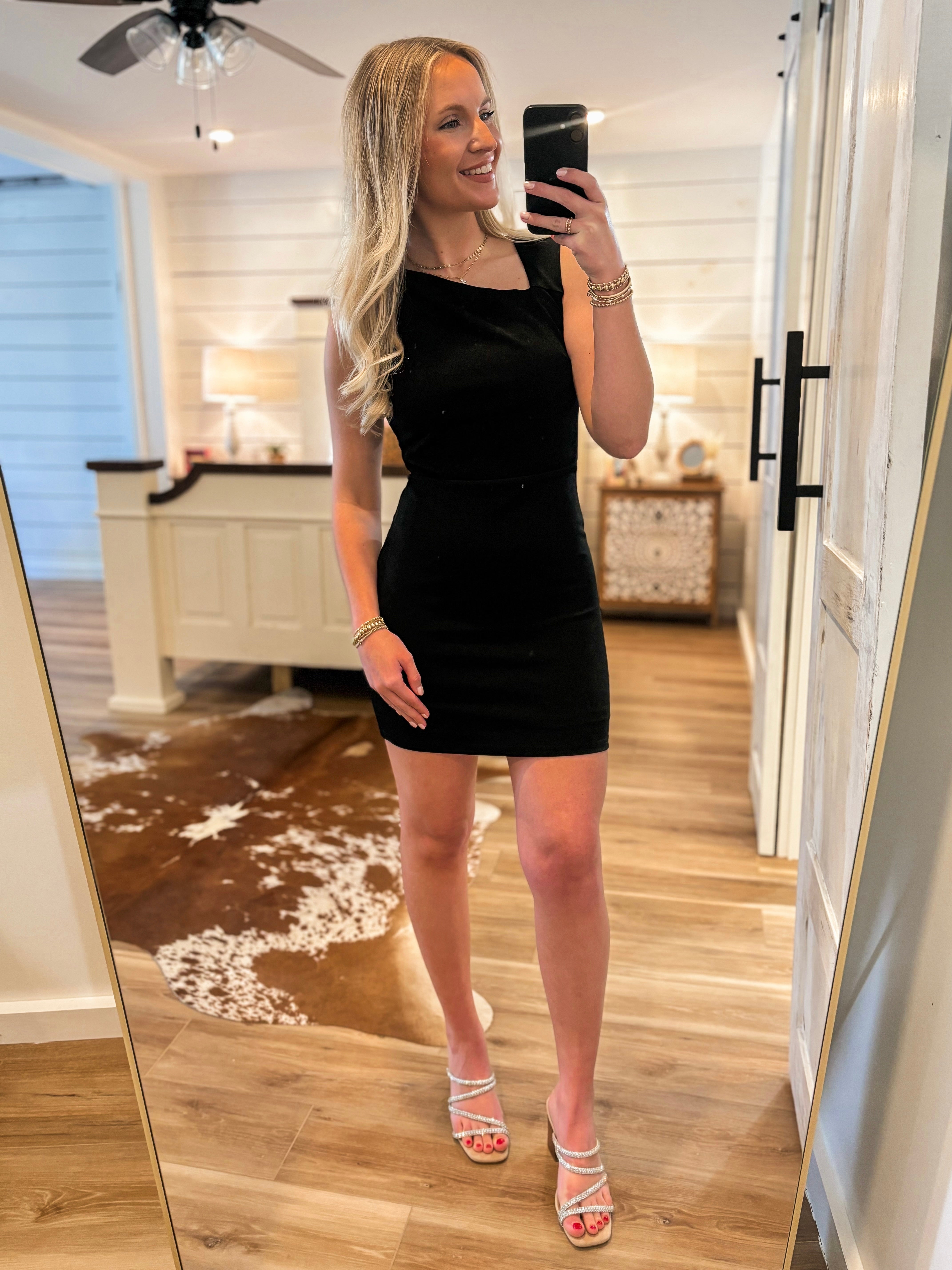 Lead Me There Black Sleeveless Mini Dress