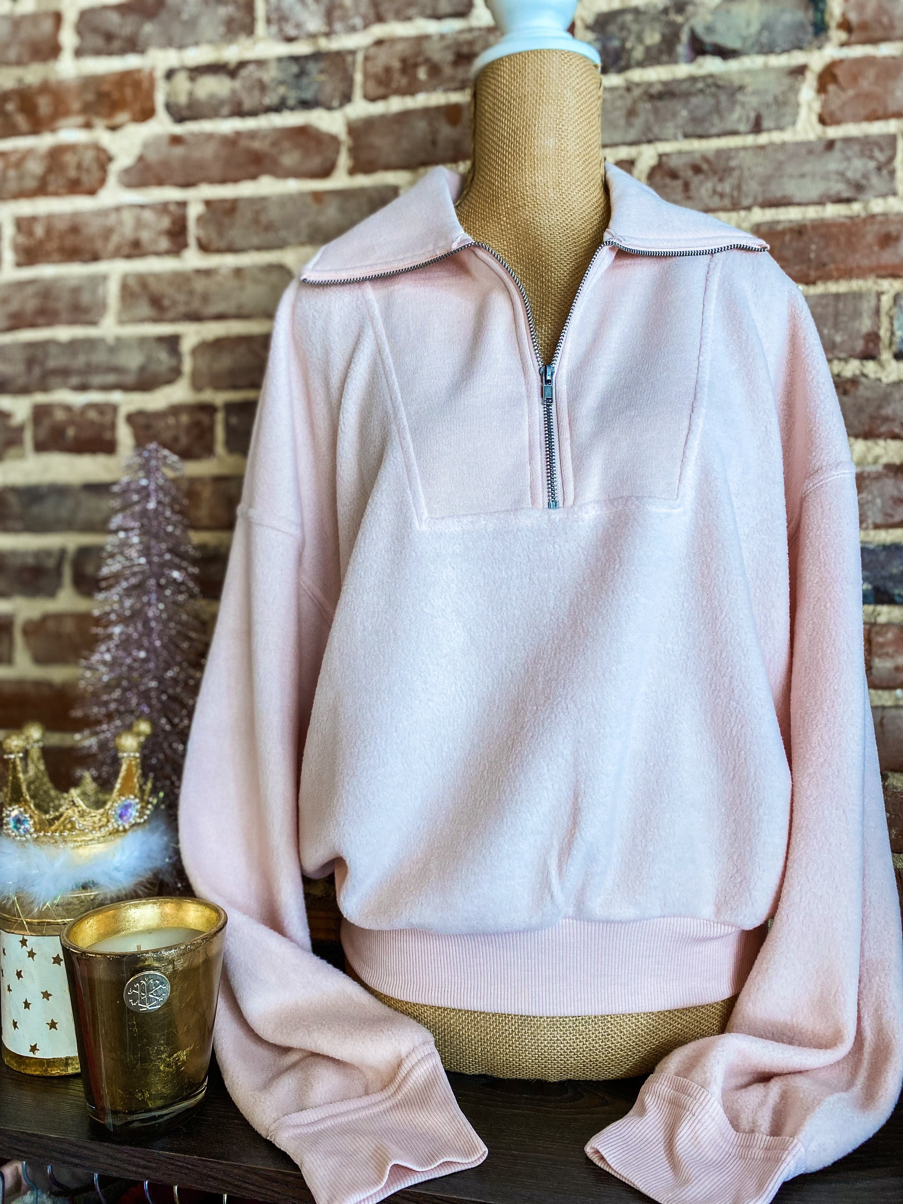 Hold Me Tight Dusty Pink Pullover