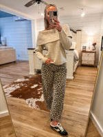 Load image into Gallery viewer, From There Oatmeal Cold Shoulder Sweater
