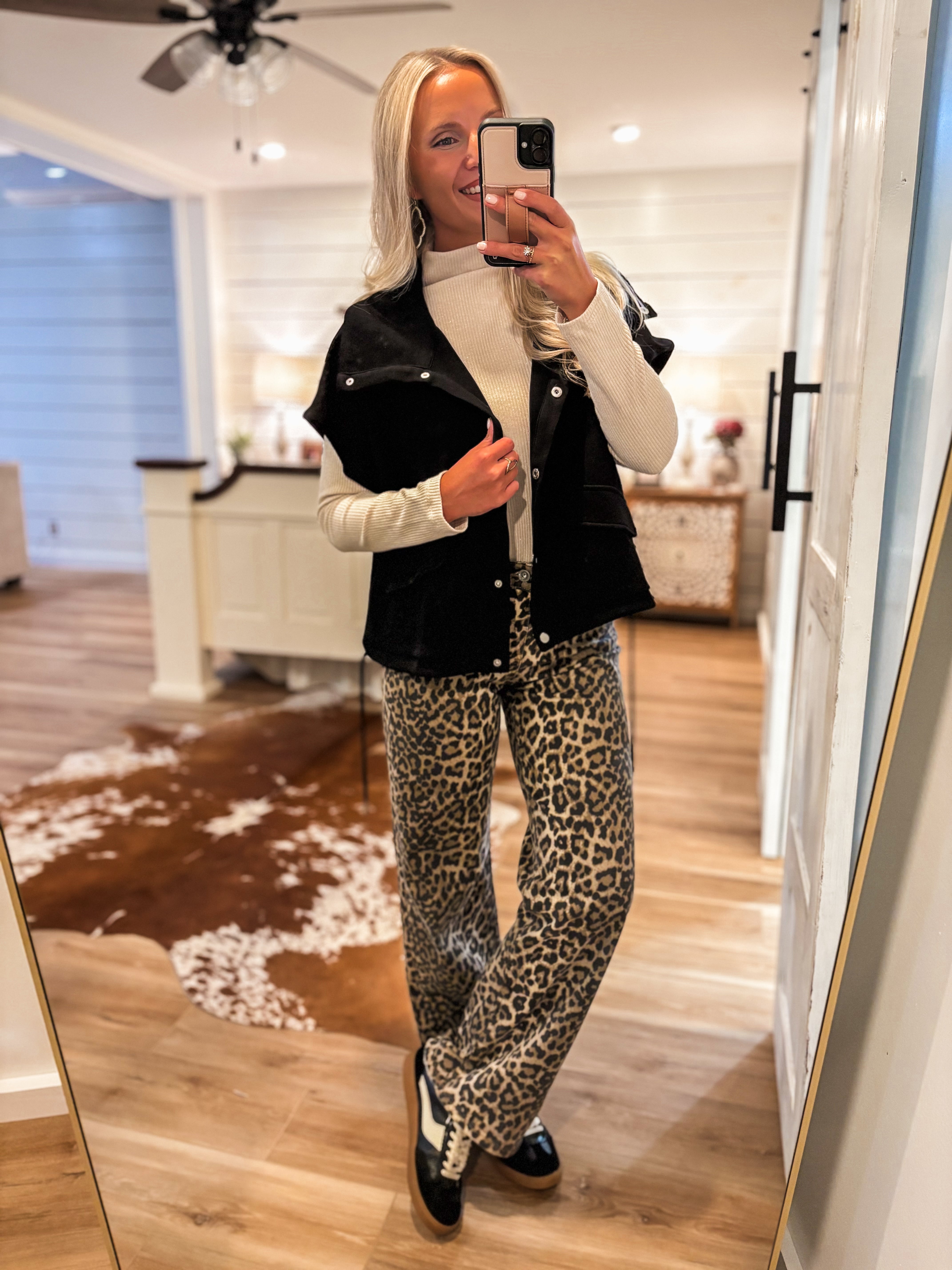 Gotta Have It Black Button Down Vest