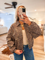 Load image into Gallery viewer, Leopard Gold Zip Up Jacket
