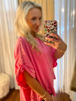 Load image into Gallery viewer, Remember This Pink Stud Embellished Top
