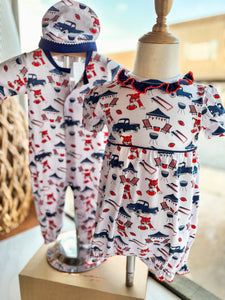 Tiger Game Day Gown Set