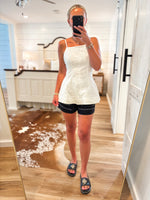 Load image into Gallery viewer, Look My Way Off White Cami
