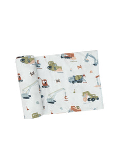 Angel Dear Construction Alphabet Swaddle Blanket