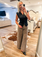 Load image into Gallery viewer, Because Of You Black Vest Blouse
