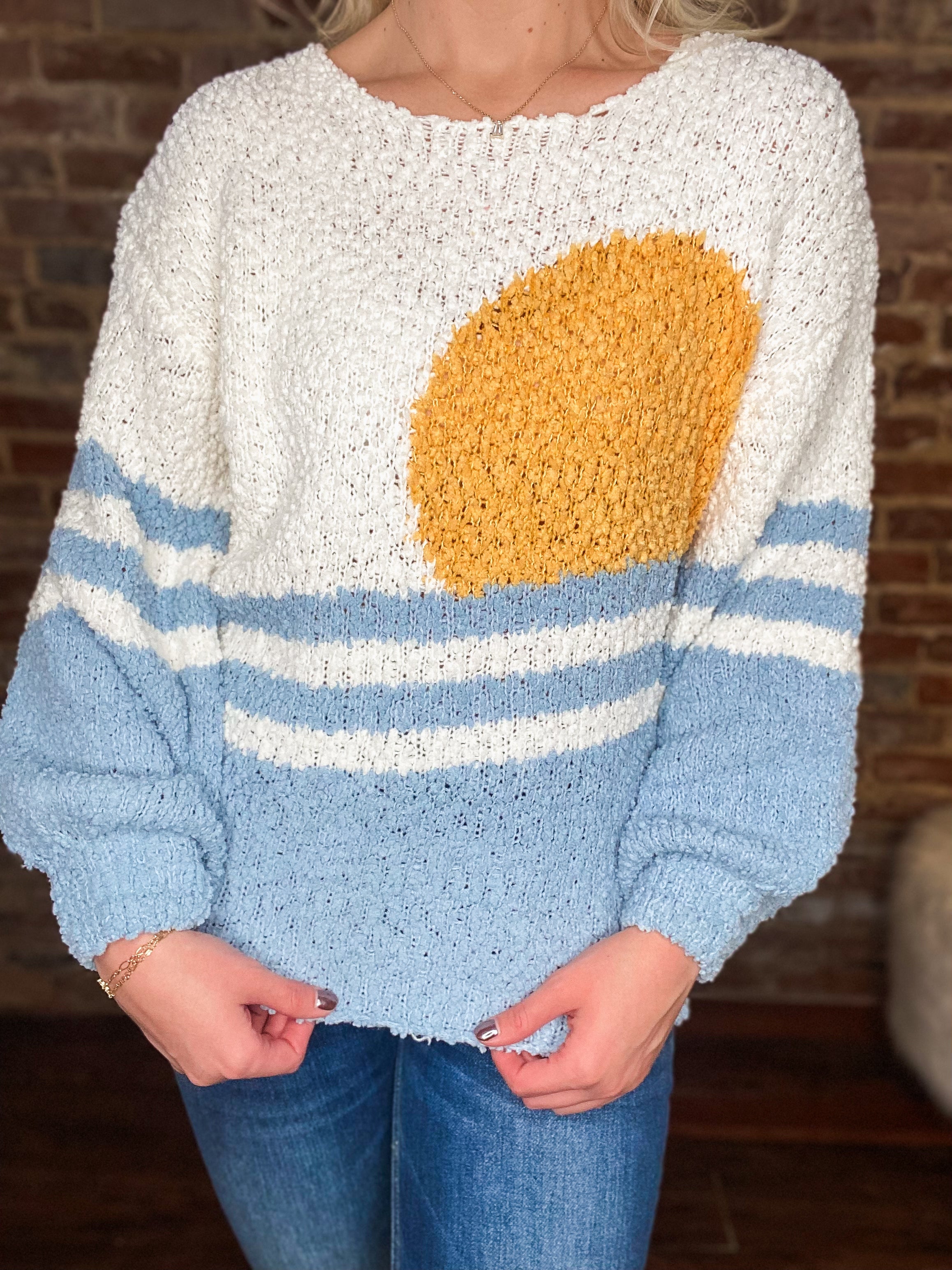 In The Sun Simply Southern Popcorn Sweater