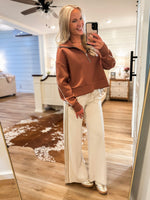 Load image into Gallery viewer, Closing Doors Mocha Luxe Knit Pullover
