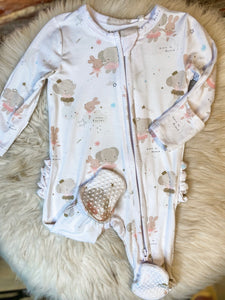 Angel Dear Elephant/Bunny Ballerina 2 Way Zipper Footie